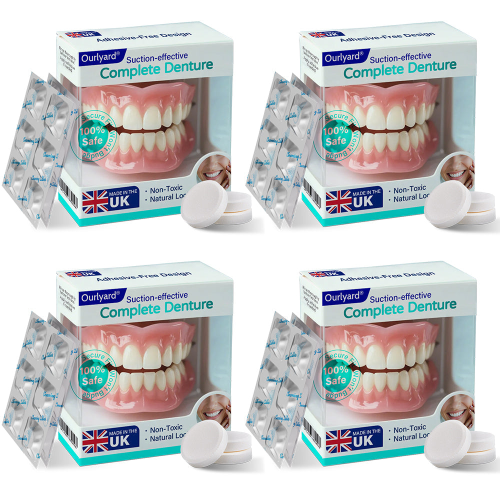 ✅ Made and Shipped from the UK| Ourlyard® Suction-fit Complete Denture 🦷👄